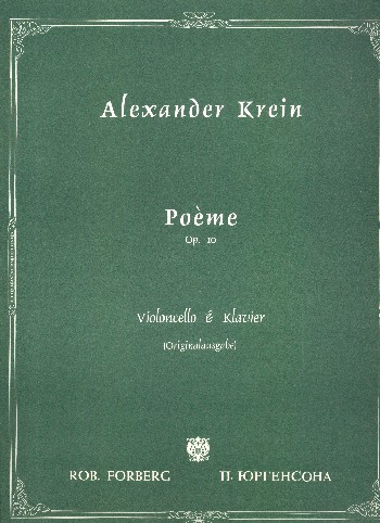 Poème op.10 für Violoncello