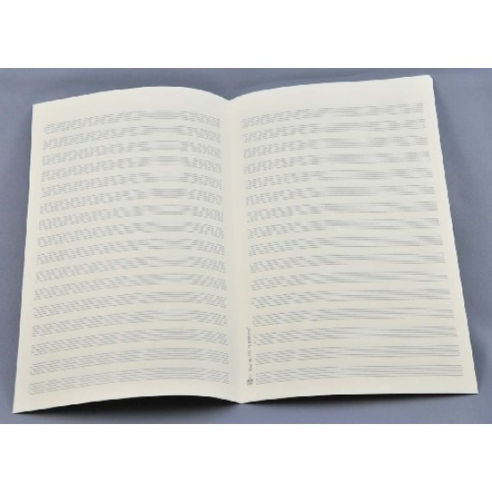 Notenpapier Oktav-Format hoch 16 Systeme