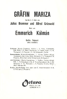 Gräfin Mariza - Großes Potpourri