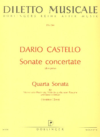Quarta sonata für Violine (Blockflöte),