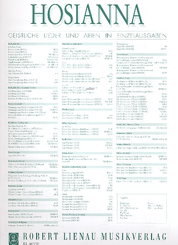 Heilig heilig / Laß mich mit Tränen (dt/it)