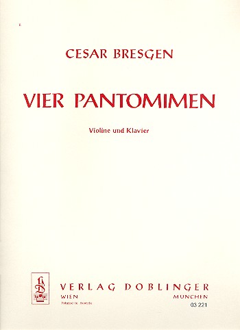 4 Pantomimen für Violine und