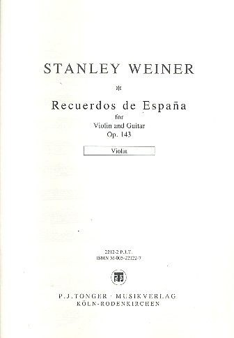 Recuerdos de Espana op.143