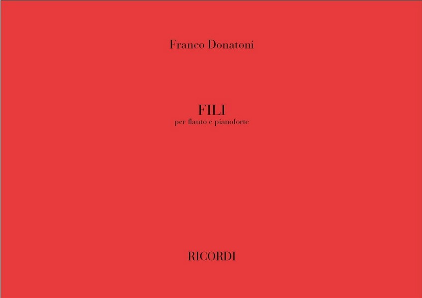 Fili per flauto e pianoforte