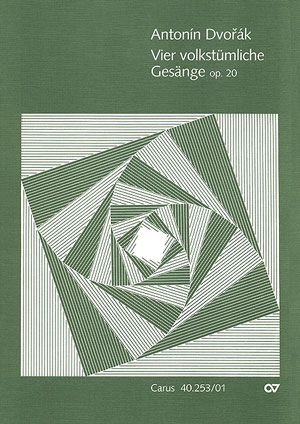 4 VOLKSTUEMLICHE GESAENGE OP.20