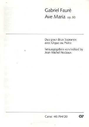 Ave Maria op.93 für 2 Soprane