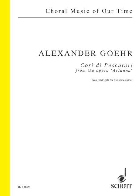 Cori di pescatori from the opera 'Arianna'