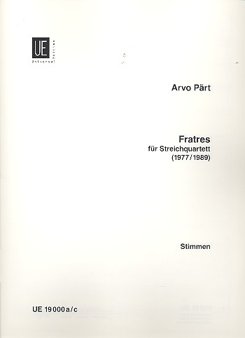 Fratres für Streichquartett