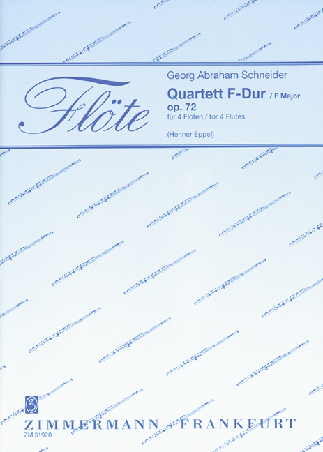 Quartett F-Dur op.72 für 4 Flöten