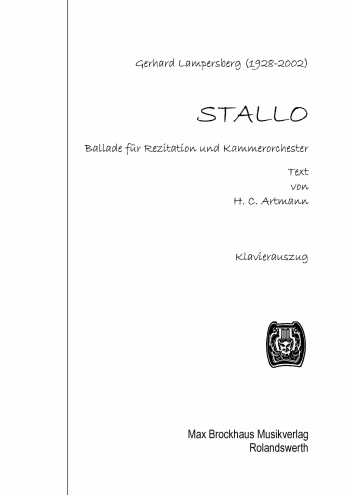 Stallo Ballade für Rezitation und