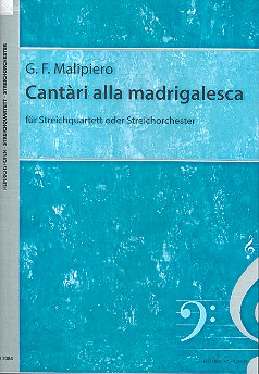 Cantari alla madrigalesca für