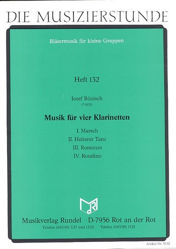 Musik für 4 Klarinetten