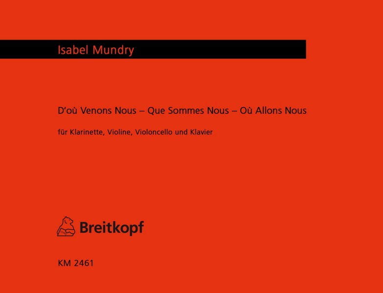 D'ou venons nous - que sommes nous - ou allon nous