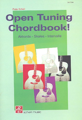 Open Tuning Chordbook mit Akkorden,
