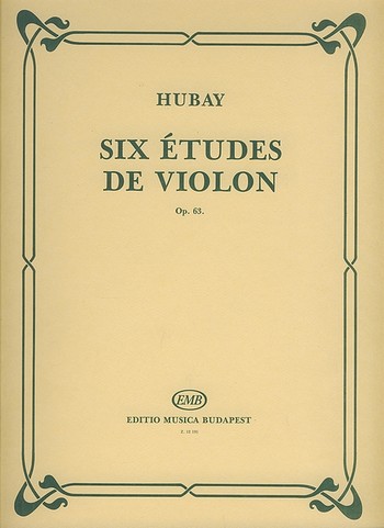 6 études de violon op.63