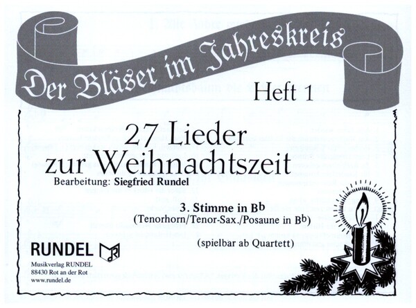 27 Lieder zur Weihnachtszeit Band 1