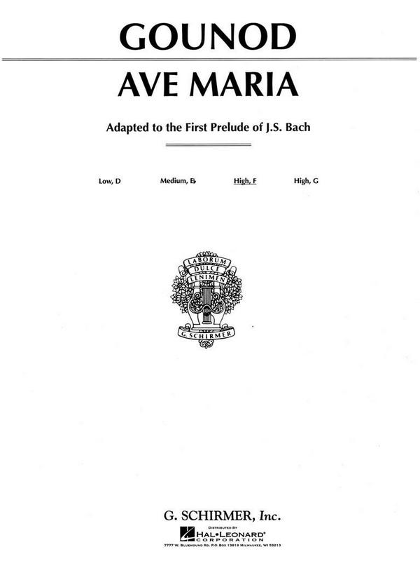 Ave Maria f major (Bach/Gounod) for