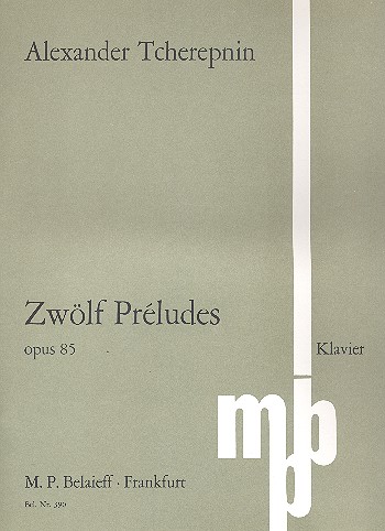 12 Préludes op.85 für Klavier
