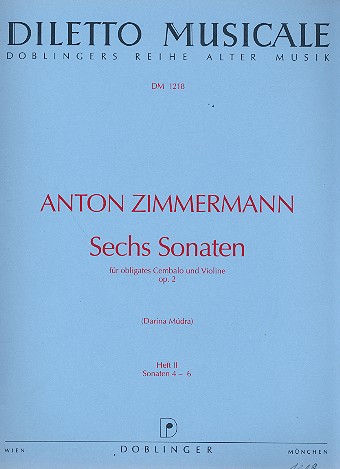 6 Sonaten op.2 Band 2 (Nr.4-6)