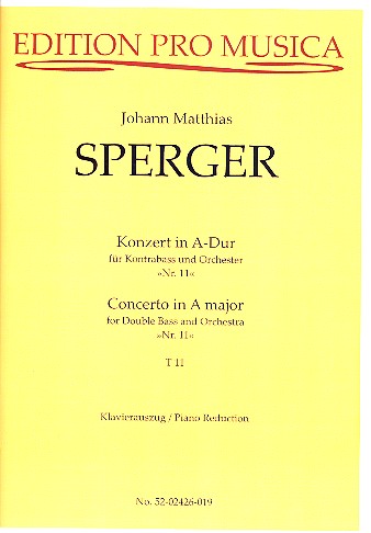 Konzert A-Dur für Kontrabaß und