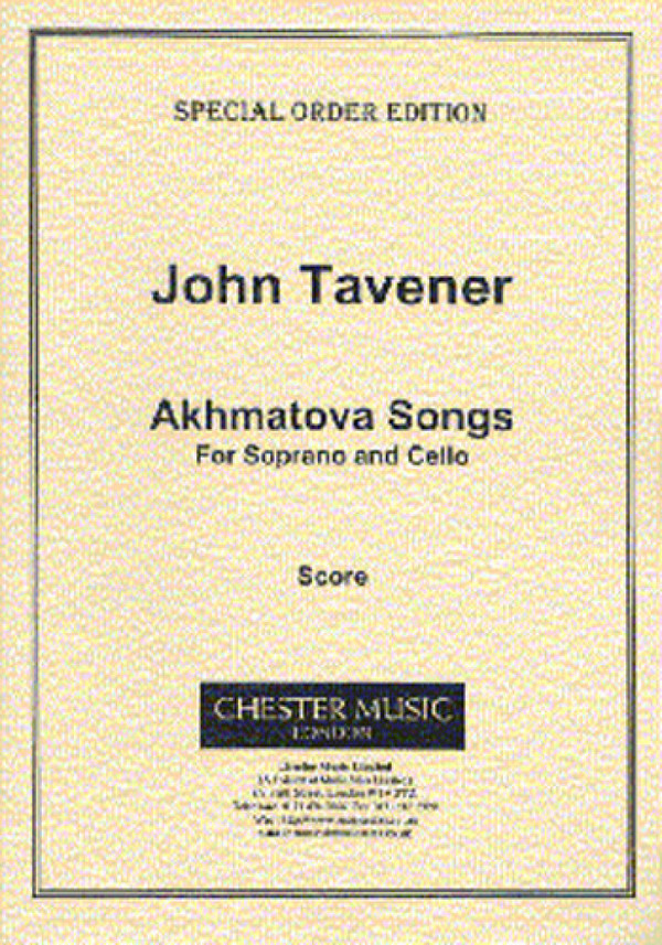 Akhmatova Songs for soprano and