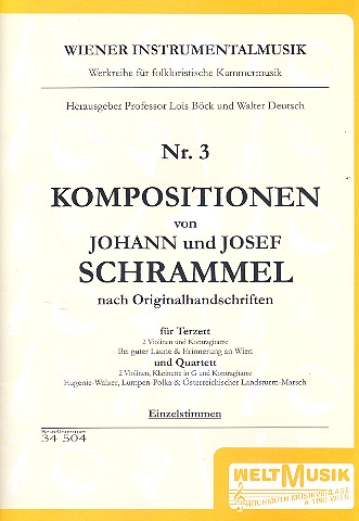 Kompositionen von Johann und Josef Schrammel