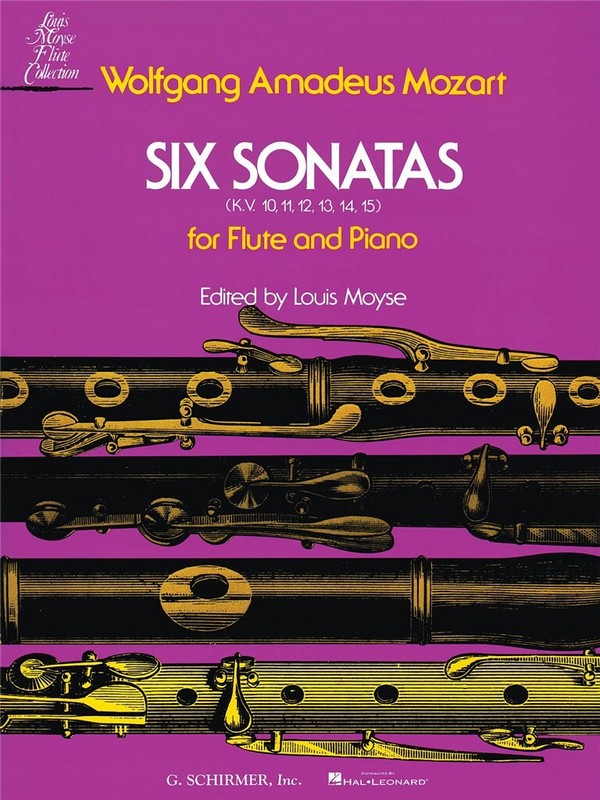 6 Sonatas KV10-15 for flute and