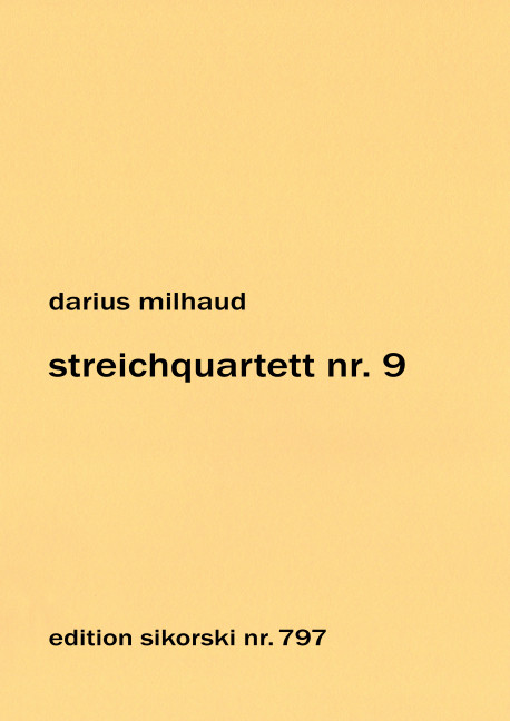 Streichquartett Nr.9 op.140