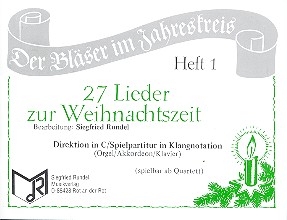 27 Lieder zur Weihnachtszeit Band 1