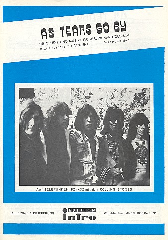 As Tears go by: Einzelausgabe