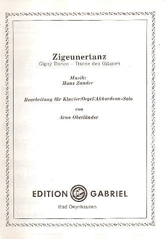 Zigeunertanz: für Klavier