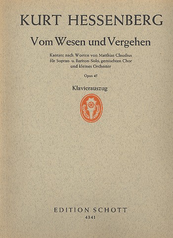 Vom Wesen und Vergehen op. 45