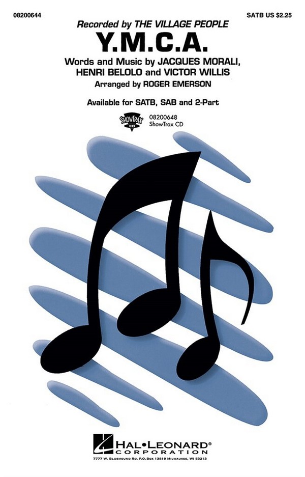 Y.M.C.A FOR MIXED CHORUS