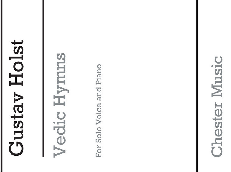 VEDIC HYMNS FOR MEDIUM VOICE