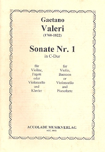 Sonate C-Dur Nr.1 für Violine,