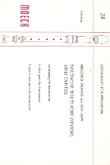 Deutsche weltliche Gesänge und