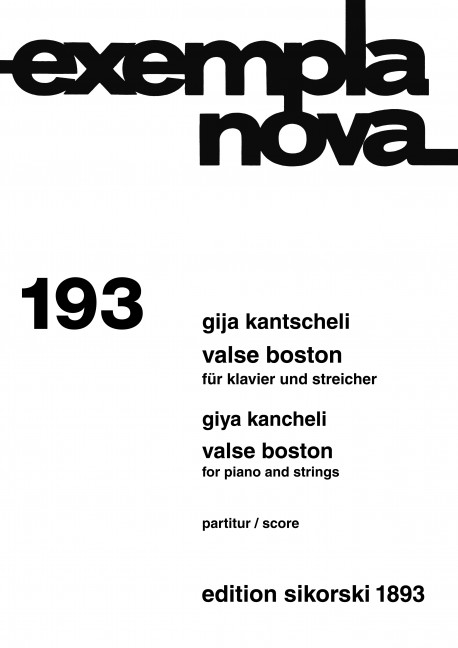 Valse Boston für Klavier und