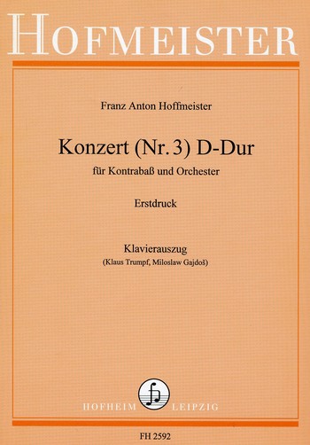 Konzert D-Dur Nr.3 für Kontrabaß