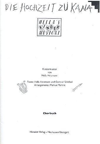 Hochzeit zu Kana Chorbuch