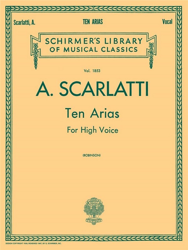 10 Arias for high voice and