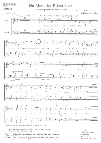 Ein Abend bei Robert Stolz