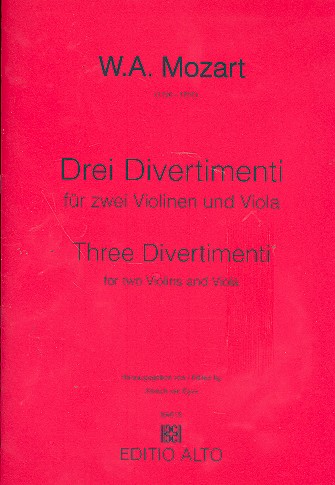 3 Divertimenti für 2 Violinen