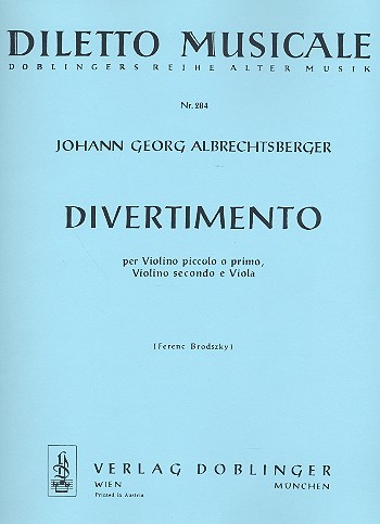 DIVERTIMENTO PER VIOLINO PICCOLO