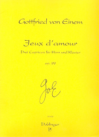 Jeux d'amour op.99 3 Capricen