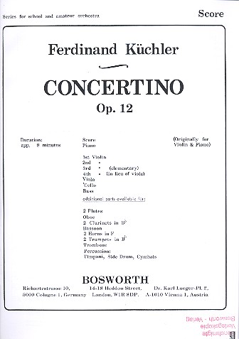 Concertino op.12 for string