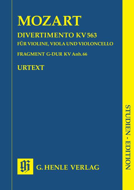 Divertimento KV563 und Fragment G-Dur KVanh.66