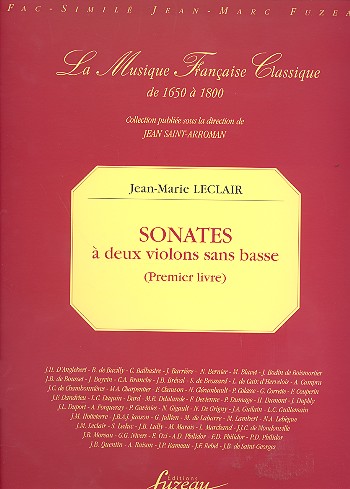 Sonates à 2 violons sans basse
