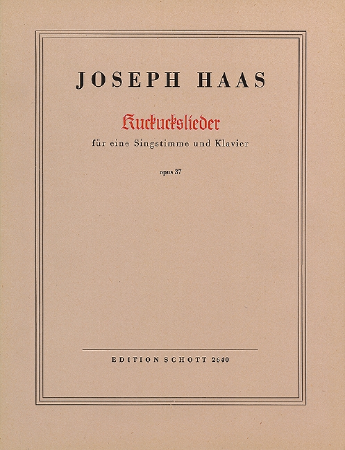Kuckuckslieder op. 37
