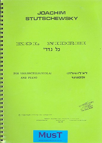 Kol nidrei for violoncello