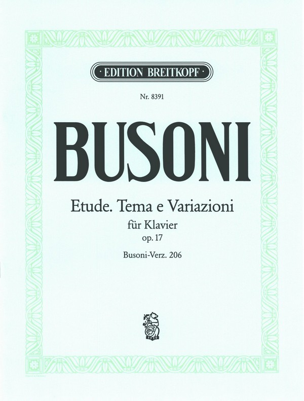 Etude op.17 Busoni-Verzeichnis 206